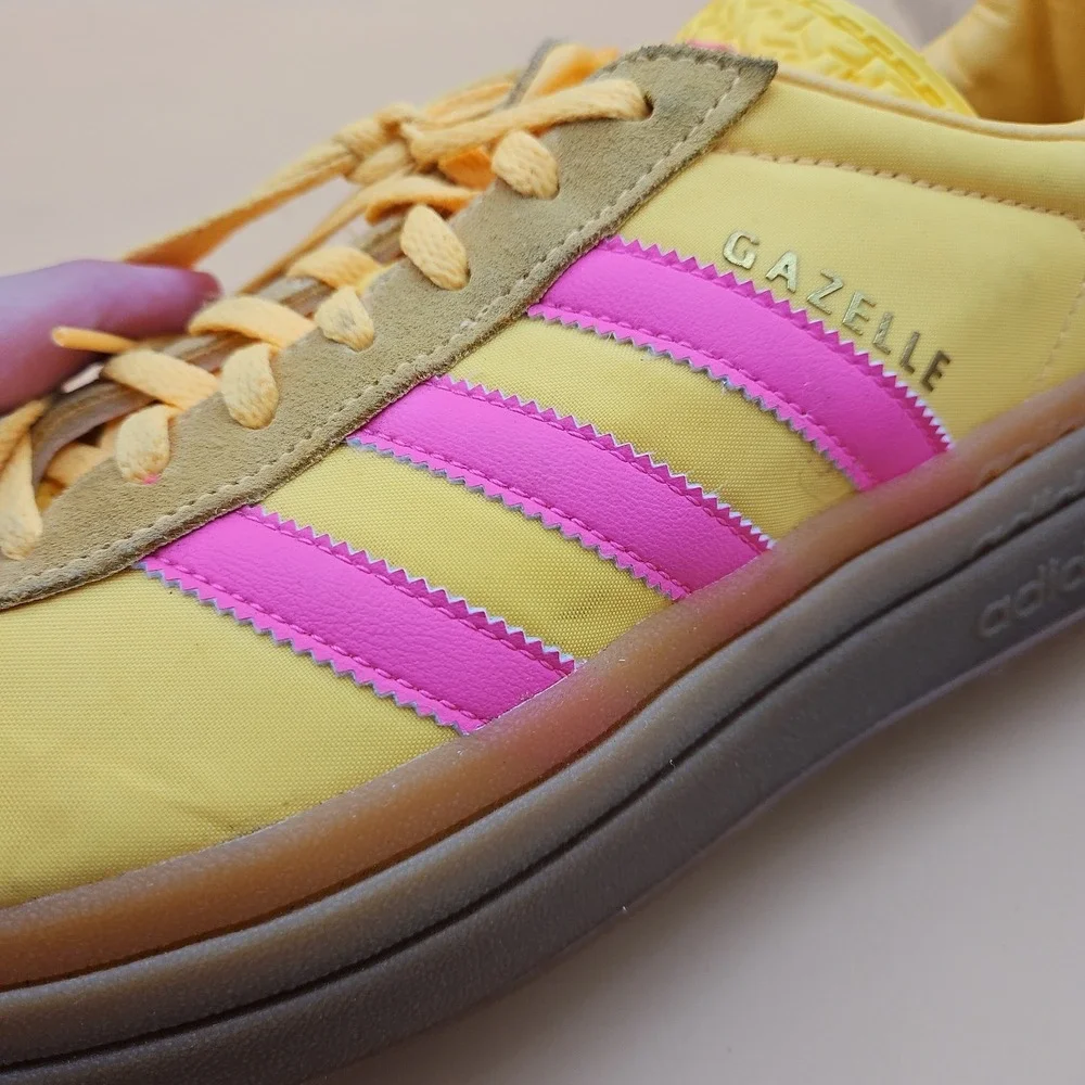 Adidas Gazelle Bold Shoes Womens Size 10 Yellow Pink Platform Sneakers IG4387 - Picture 10 of 10